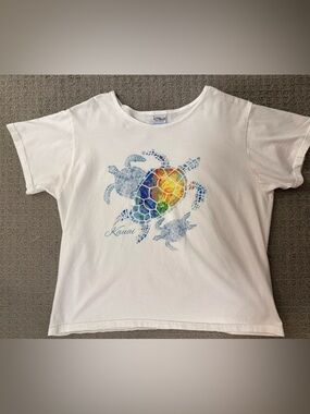 Crazy Shirts - Kauai Sea Turtle Graphic Tee - Size L